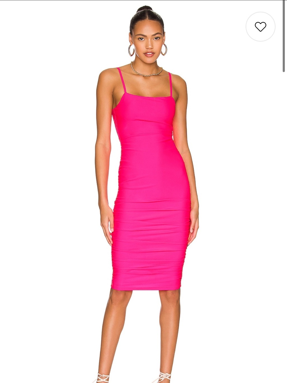 Superdown Revolve Yovanna Midi Dress in Hot Pink